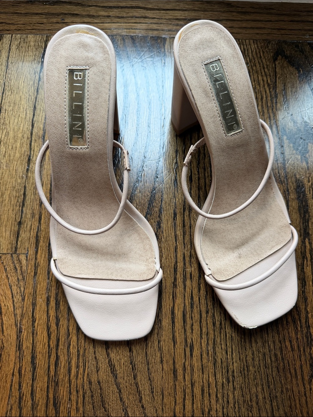 Billini nude block heels